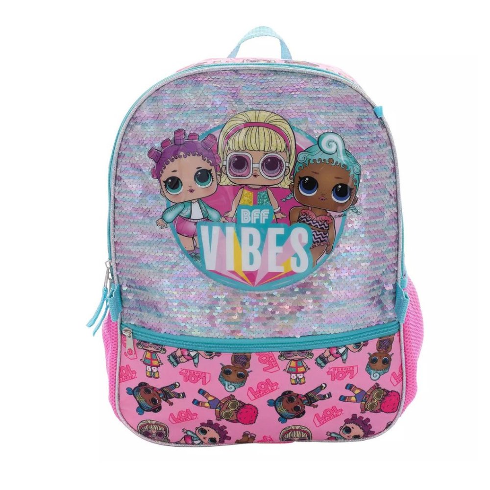 Lol Surprise BFF Vibes Backpack 5 pieces including lunch Box Set